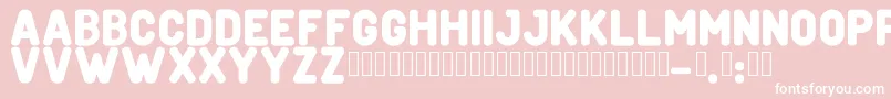 CreditverseFont Font – White Fonts on Pink Background
