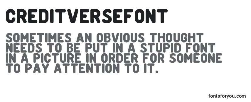 Review of the CreditverseFont (114225) Font