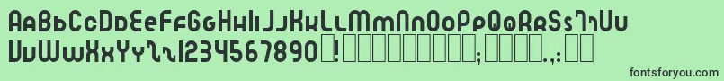 フォントSpeedlearnNormal – 緑の背景に黒い文字