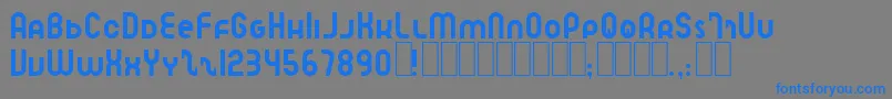 フォントSpeedlearnNormal – 灰色の背景に青い文字