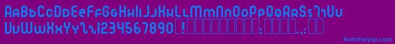 fuente SpeedlearnNormal – Fuentes Azules Sobre Fondo Morado