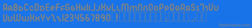 フォントSpeedlearnNormal – 青い背景に灰色の文字