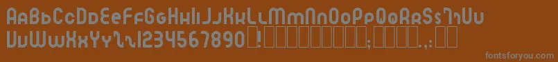 Czcionka SpeedlearnNormal – szare czcionki na brązowym tle