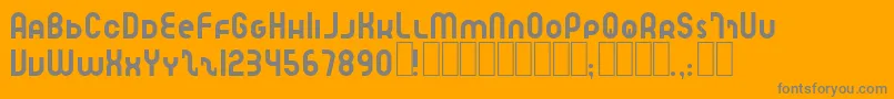 Шрифт SpeedlearnNormal – серые шрифты на оранжевом фоне