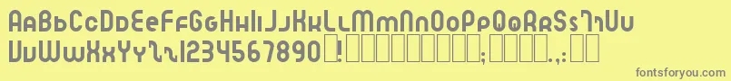 Шрифт SpeedlearnNormal – серые шрифты на жёлтом фоне