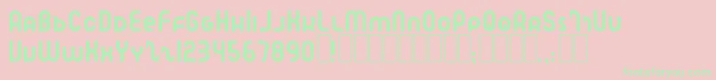 fuente SpeedlearnNormal – Fuentes Verdes Sobre Fondo Rosa