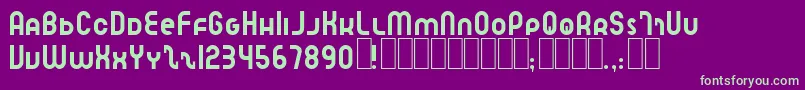 SpeedlearnNormal Font – Green Fonts on Purple Background