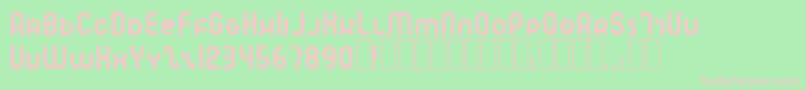 SpeedlearnNormal Font – Pink Fonts on Green Background