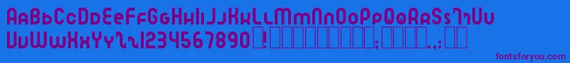 SpeedlearnNormal-fontti – violetit fontit sinisellä taustalla