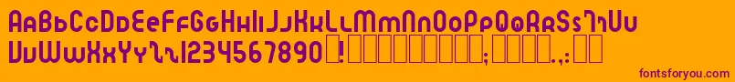 Police SpeedlearnNormal – polices violettes sur fond orange