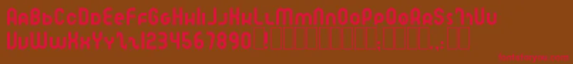SpeedlearnNormal Font – Red Fonts on Brown Background