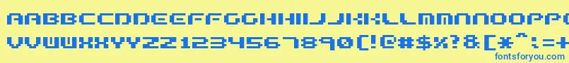 FormulaTooComplex Font – Blue Fonts on Yellow Background