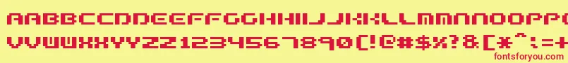 FormulaTooComplex Font – Red Fonts on Yellow Background