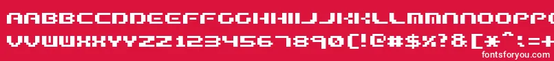 フォントFormulaTooComplex – 赤い背景に白い文字