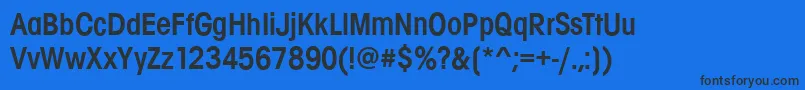 AvignonCdDemi Font – Black Fonts on Blue Background