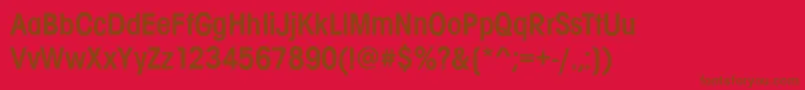 AvignonCdDemi Font – Brown Fonts on Red Background