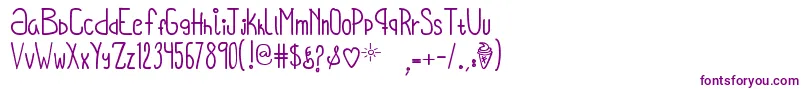 OhHelloVickie Font – Purple Fonts