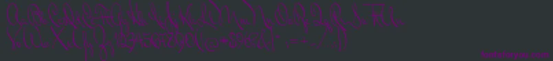 MrDonaldson Font – Purple Fonts on Black Background