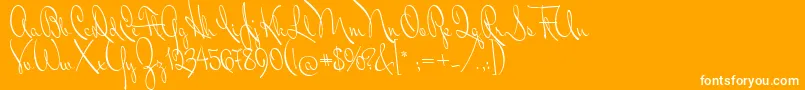 MrDonaldson Font – White Fonts on Orange Background