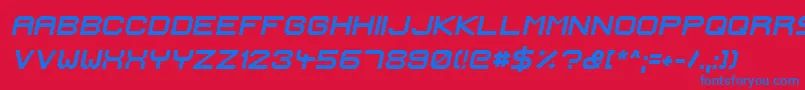 IgnisEtGlaciesExtraSharpBolditalic Font – Blue Fonts on Red Background