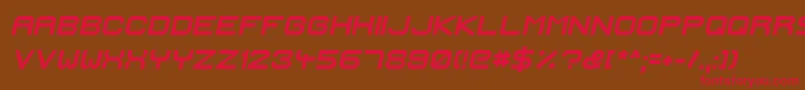 IgnisEtGlaciesExtraSharpBolditalic Font – Red Fonts on Brown Background