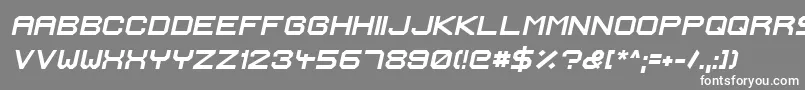 IgnisEtGlaciesExtraSharpBolditalic Font – White Fonts on Gray Background