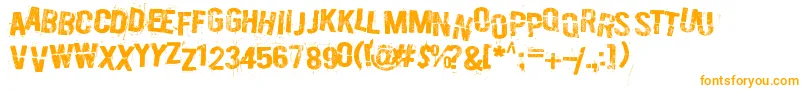 BurnOutFadeAway Font – Orange Fonts
