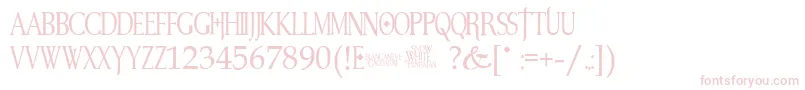 SnowWhite Font – Pink Fonts on White Background