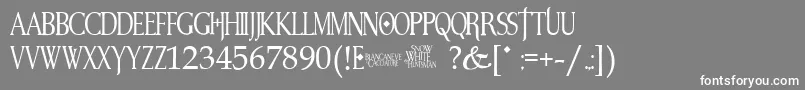 SnowWhite Font – White Fonts on Gray Background