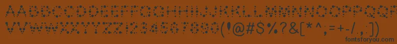 Bubble ffy Font – Black Fonts on Brown Background