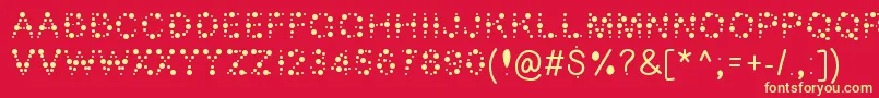 Подробнее о шрифте Bubble ffy Шрифт Bubble ffy – жёлтые шрифты на красном фоне