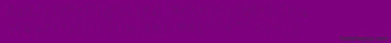 フォントThinnyness – 紫の背景に黒い文字