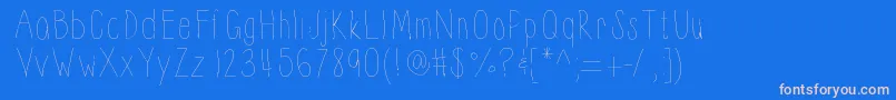 Шрифт Thinnyness – розовые шрифты на синем фоне