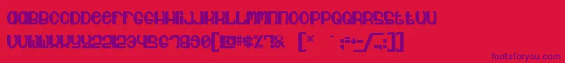 Jubie Font – Purple Fonts on Red Background