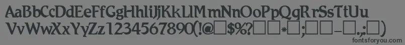 Romic Font – Black Fonts on Gray Background