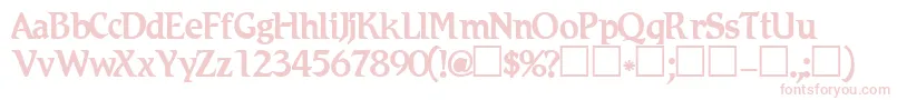 Romic Font – Pink Fonts on White Background