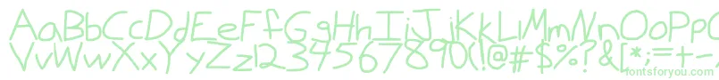 Jakebitchdude Font – Green Fonts on White Background