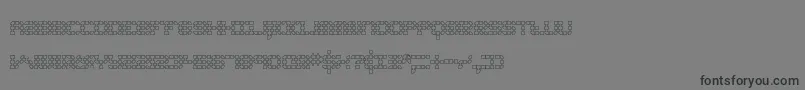 KonectorO2Brk Font – Black Fonts on Gray Background