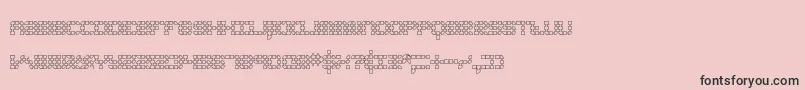 KonectorO2Brk Font – Black Fonts on Pink Background