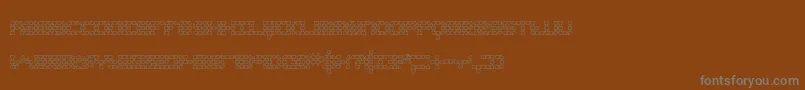 KonectorO2Brk Font – Gray Fonts on Brown Background