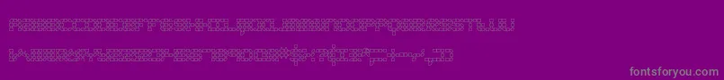 KonectorO2Brk Font – Gray Fonts on Purple Background