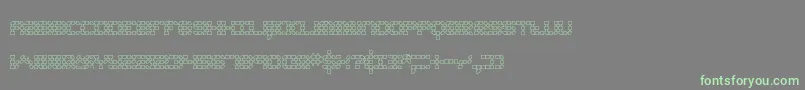 KonectorO2Brk Font – Green Fonts on Gray Background