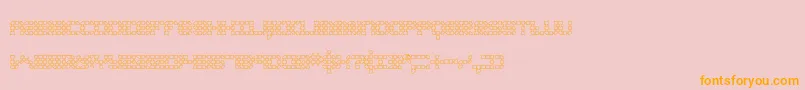 KonectorO2Brk Font – Orange Fonts on Pink Background