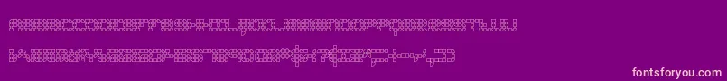 KonectorO2Brk Font – Pink Fonts on Purple Background