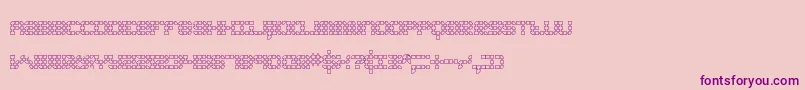 KonectorO2Brk Font – Purple Fonts on Pink Background