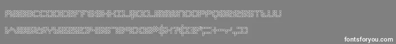 KonectorO2Brk Font – White Fonts on Gray Background