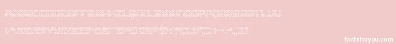 KonectorO2Brk Font – White Fonts on Pink Background