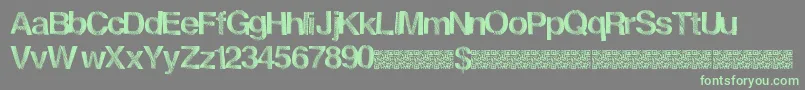 Frenchdisco Font – Green Fonts on Gray Background