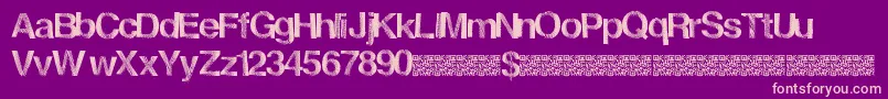 Frenchdisco Font – Pink Fonts on Purple Background