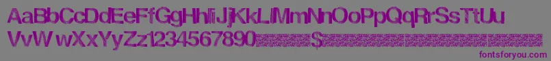 Frenchdisco Font – Purple Fonts on Gray Background